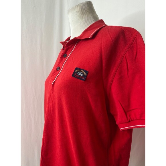Louis Feraud Regatta Mens Polo Shirt Red Short Sleeve Size Medium - Picture 3 of 11